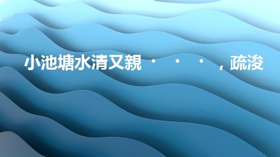 小池塘水清又親，疏浚淤泥通民心
